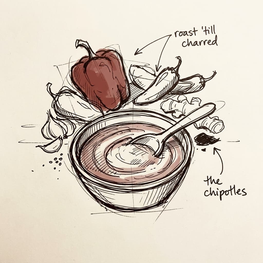 Mole-Style Roasted Red Pepper Sauce